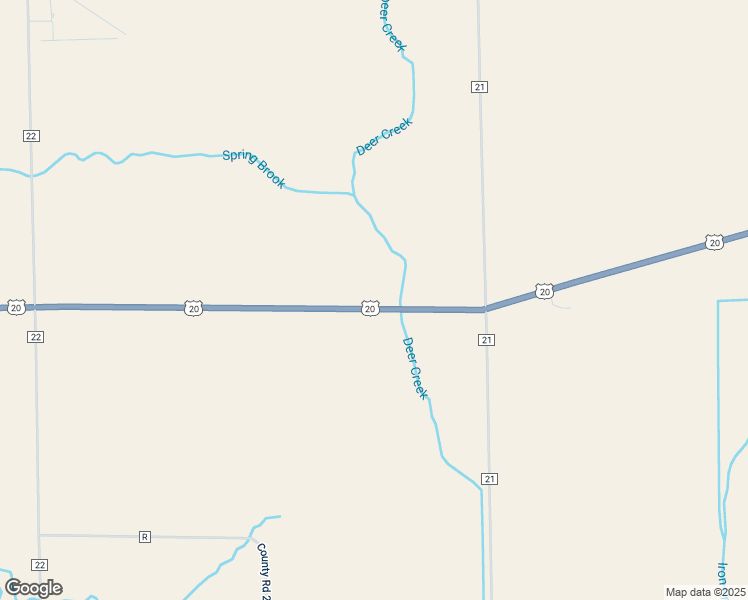 map of restaurants, bars, coffee shops, grocery stores, and more near 21190-21576 U.S. Route 20 in Illinois in Fayette