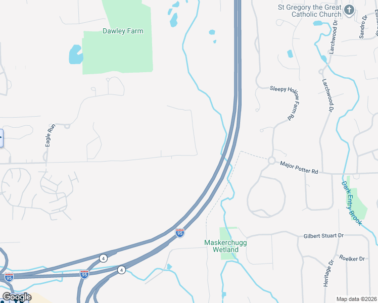 map of restaurants, bars, coffee shops, grocery stores, and more near 655 Major Potter Road in East Greenwich