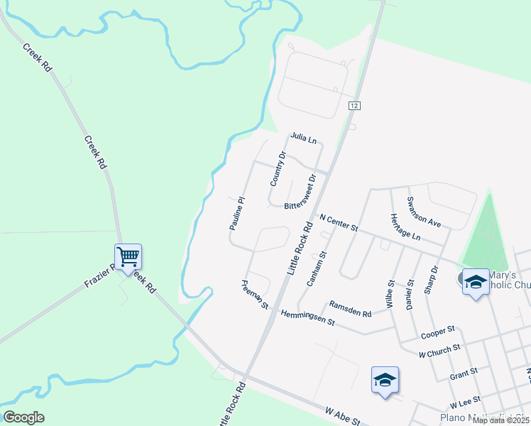 map of restaurants, bars, coffee shops, grocery stores, and more near 1116 Bittersweet Drive in Plano