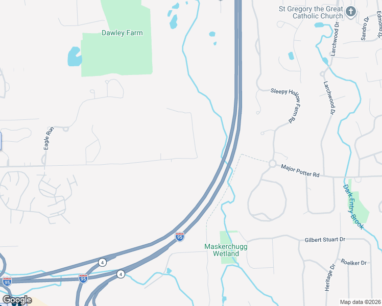 map of restaurants, bars, coffee shops, grocery stores, and more near 655 Major Potter Road in East Greenwich