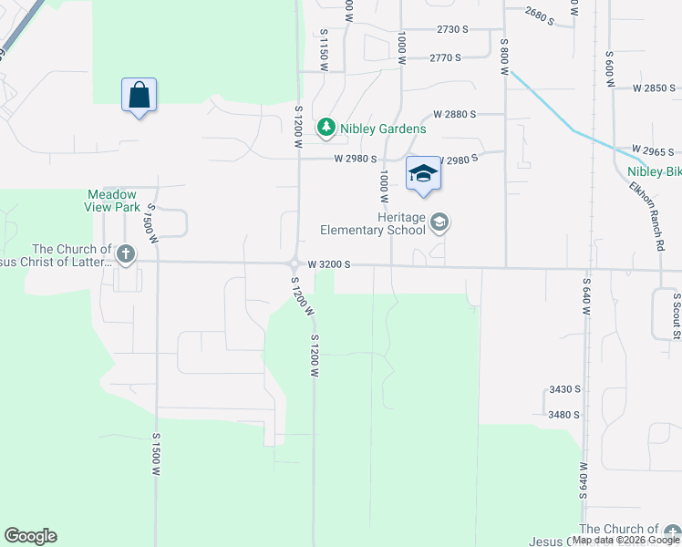 map of restaurants, bars, coffee shops, grocery stores, and more near in Nibley