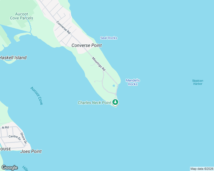 map of restaurants, bars, coffee shops, grocery stores, and more near 85 Moorings Road in Marion