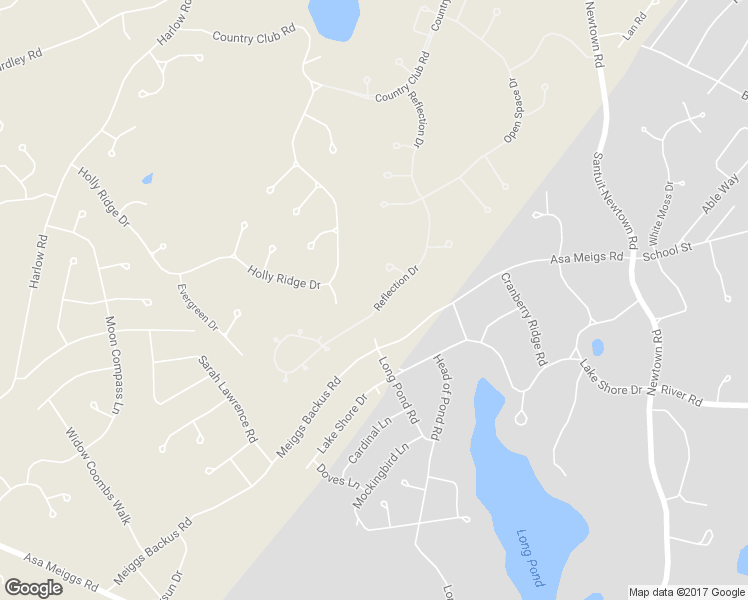 map of restaurants, bars, coffee shops, grocery stores, and more near 40 Reflection Drive in Sandwich