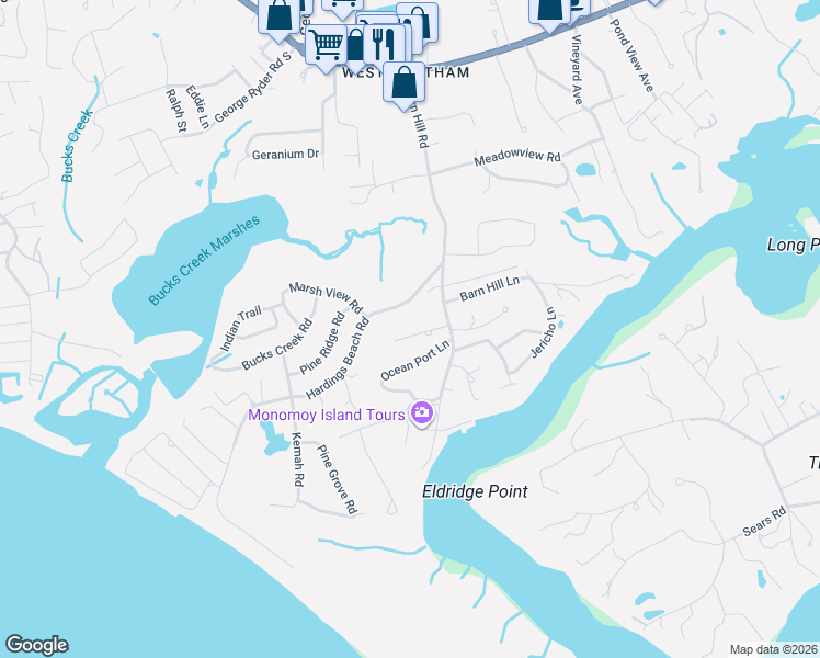 map of restaurants, bars, coffee shops, grocery stores, and more near 57 Hunter Rise in Chatham