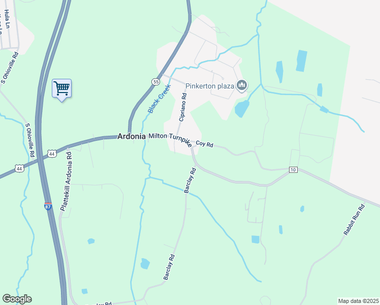 map of restaurants, bars, coffee shops, grocery stores, and more near 1000-1066 Milton Turnpike in Clintondale