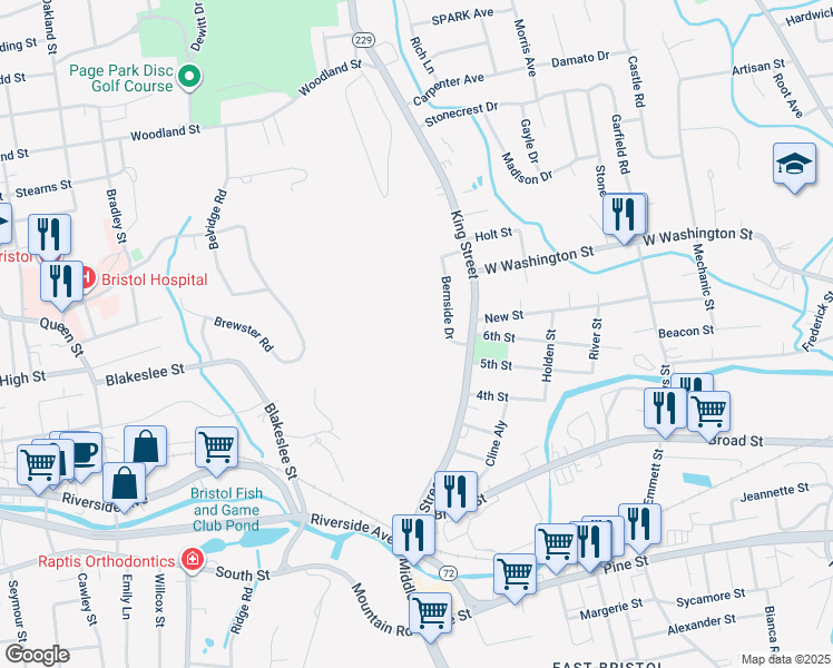 map of restaurants, bars, coffee shops, grocery stores, and more near in Bristol