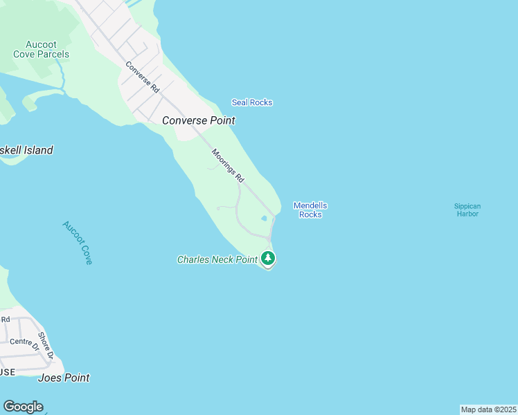 map of restaurants, bars, coffee shops, grocery stores, and more near 85 Moorings Road in Marion