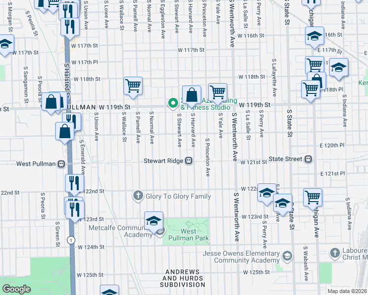 map of restaurants, bars, coffee shops, grocery stores, and more near in Chicago