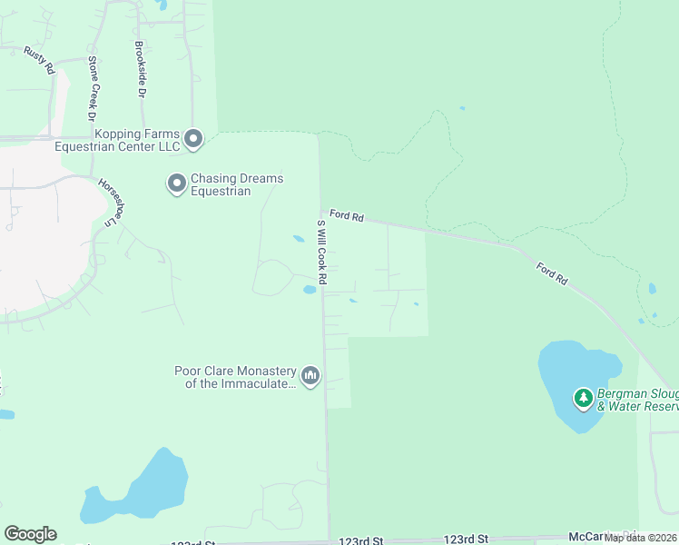 map of restaurants, bars, coffee shops, grocery stores, and more near 11739 South Will Cook Road in Palos Park