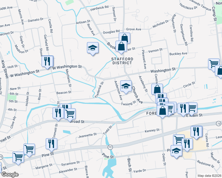 map of restaurants, bars, coffee shops, grocery stores, and more near in Bristol
