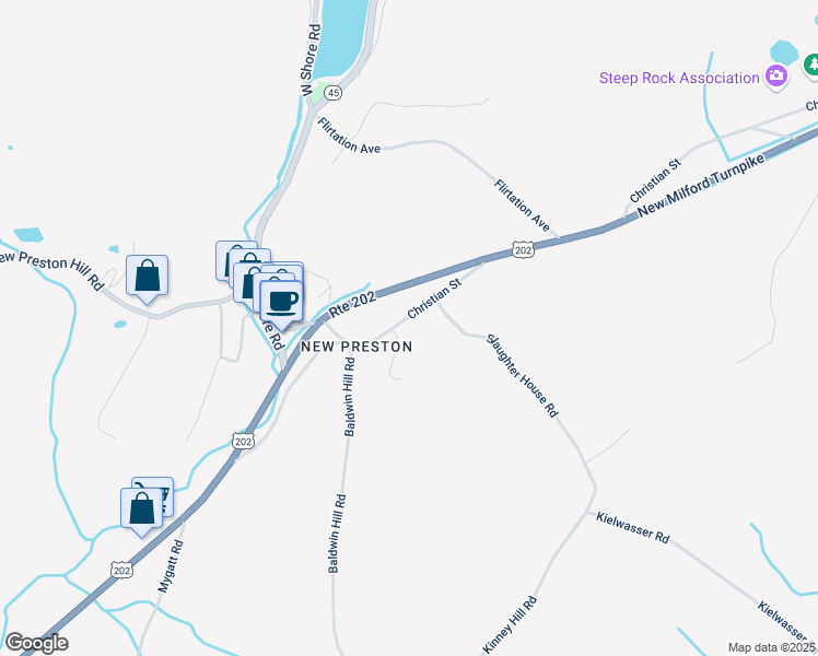 map of restaurants, bars, coffee shops, grocery stores, and more near 49 Christian Street in Washington