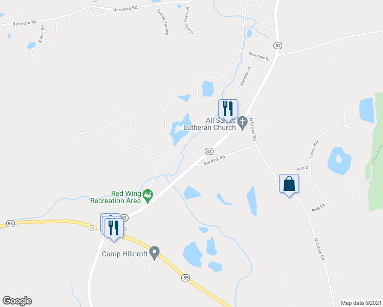 map of restaurants, bars, coffee shops, grocery stores, and more near 2377 Highway 82 in Lagrangeville