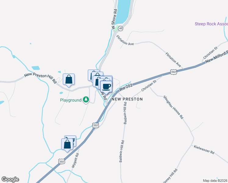 map of restaurants, bars, coffee shops, grocery stores, and more near 3 Schwab Road in Washington