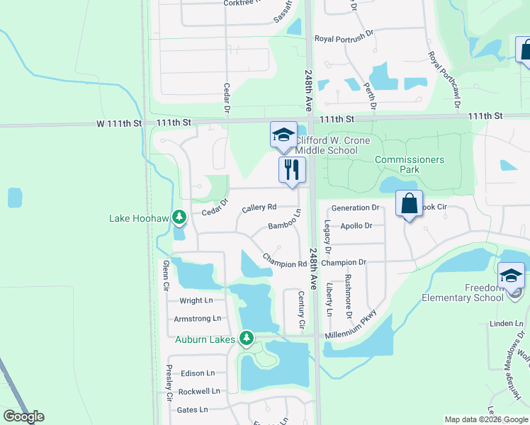 map of restaurants, bars, coffee shops, grocery stores, and more near 4128 Callery Road in Naperville