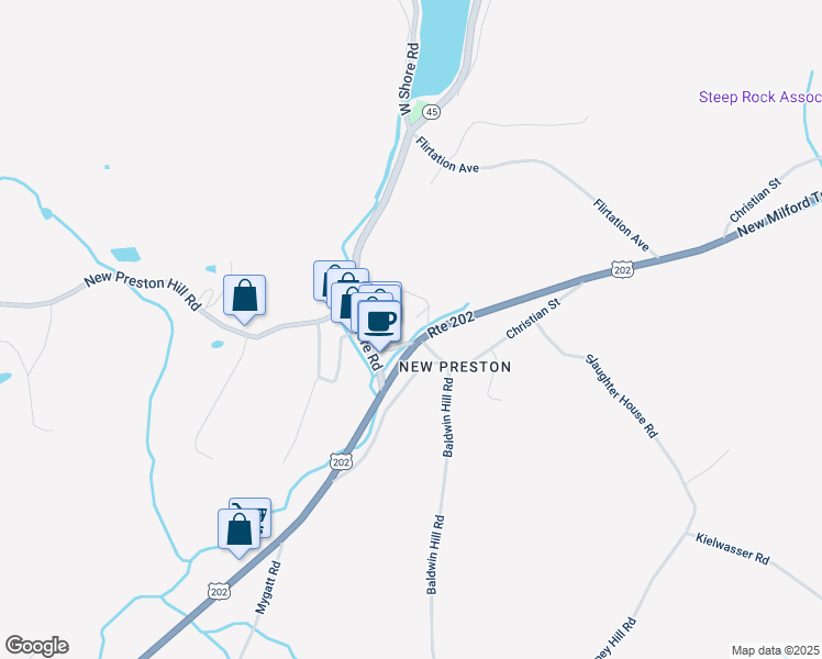 map of restaurants, bars, coffee shops, grocery stores, and more near 3 Schwab Road in Washington