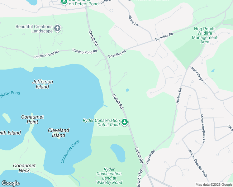map of restaurants, bars, coffee shops, grocery stores, and more near 77 Cotuit Road in Sandwich