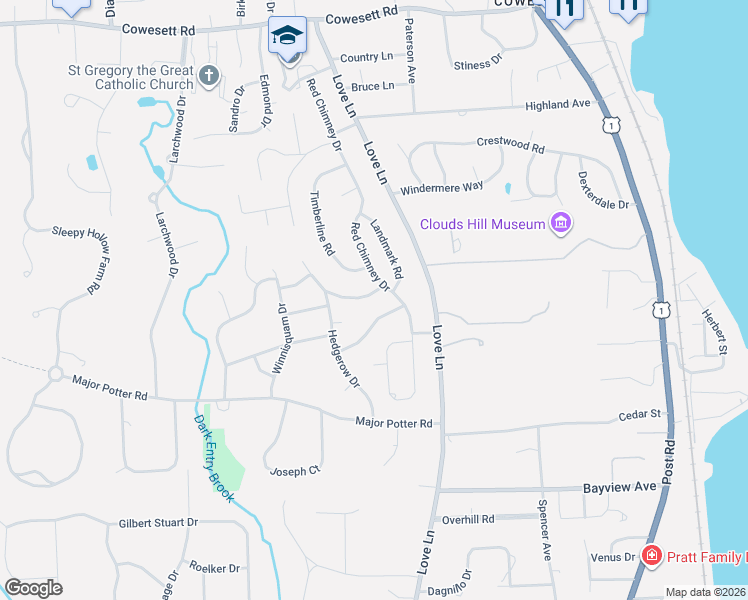 map of restaurants, bars, coffee shops, grocery stores, and more near 265 South Cobble Hill Road in Warwick