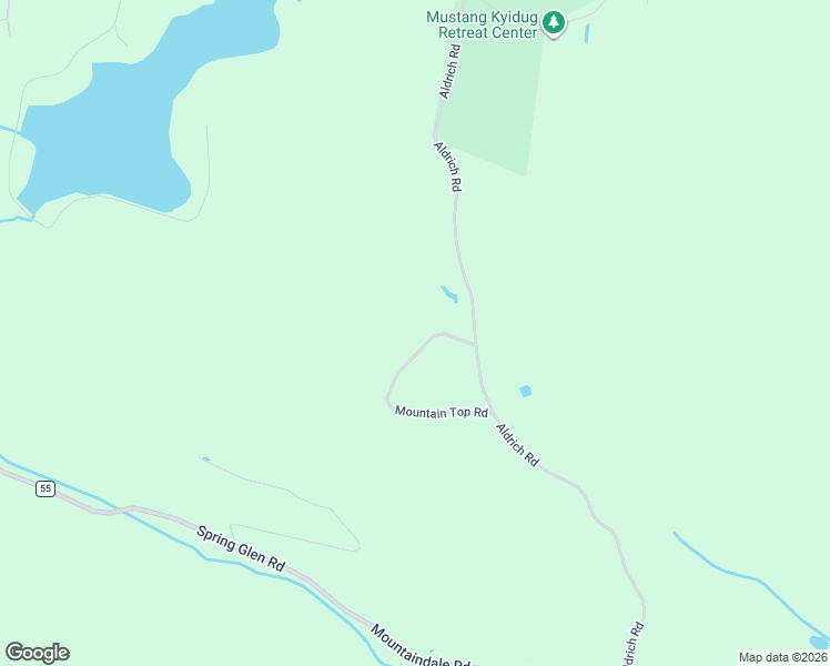 map of restaurants, bars, coffee shops, grocery stores, and more near 37 Mountain Top Road in Mountain Dale