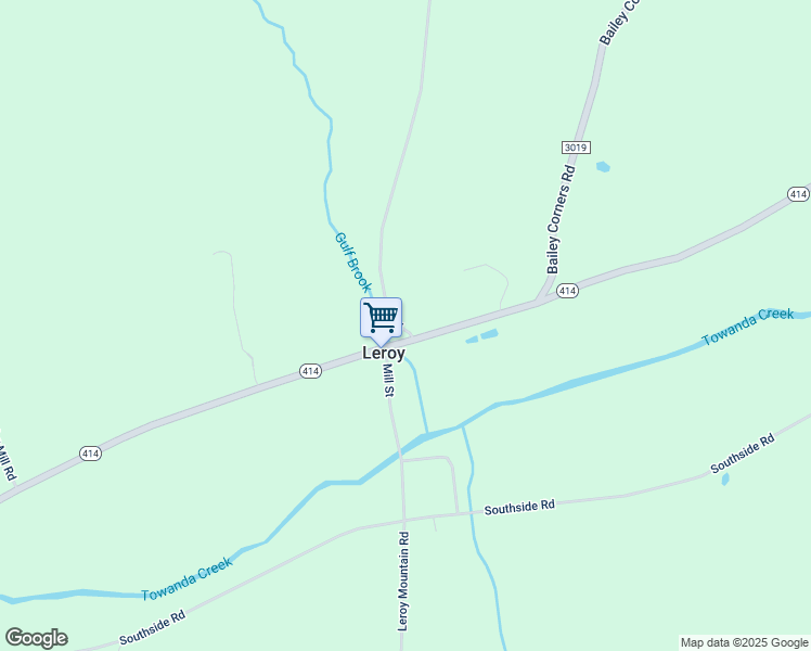 map of restaurants, bars, coffee shops, grocery stores, and more near 10183 State Route 414 in Canton
