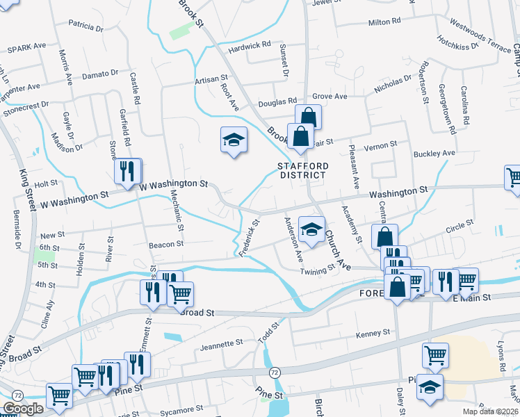 map of restaurants, bars, coffee shops, grocery stores, and more near 41 Stafford Avenue in Bristol