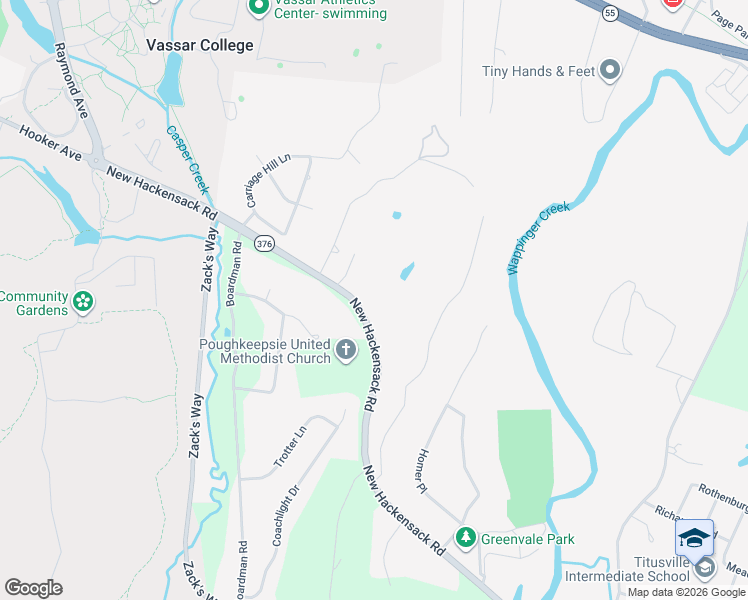 map of restaurants, bars, coffee shops, grocery stores, and more near 2406 New Hackensack Road in Arlington