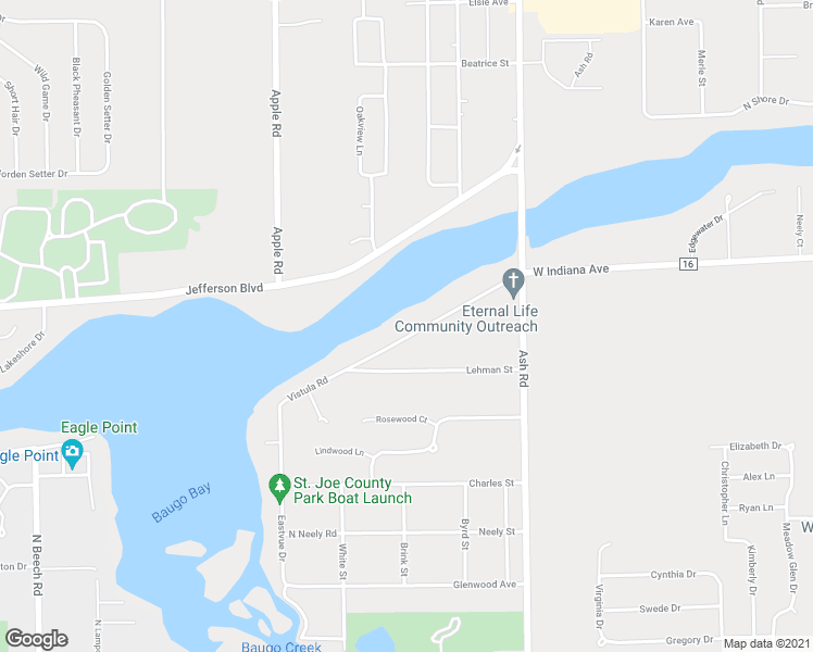 map of restaurants, bars, coffee shops, grocery stores, and more near 10277 Vistula Road in Osceola