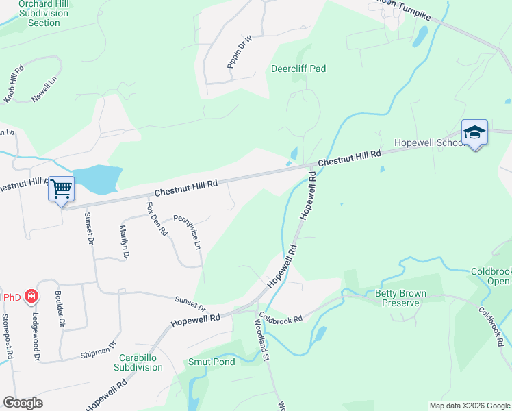 map of restaurants, bars, coffee shops, grocery stores, and more near 740 Chestnut Hill Road in Glastonbury