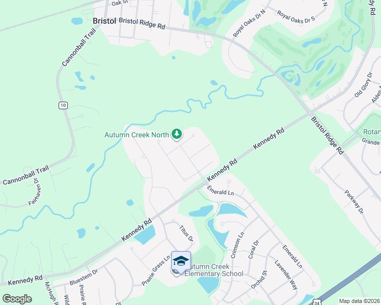 map of restaurants, bars, coffee shops, grocery stores, and more near 1403 Ruby Drive in Yorkville