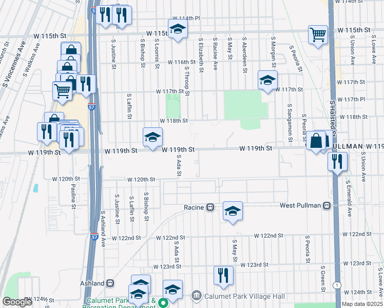 map of restaurants, bars, coffee shops, grocery stores, and more near in Chicago