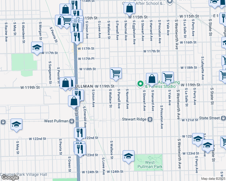 map of restaurants, bars, coffee shops, grocery stores, and more near in Chicago