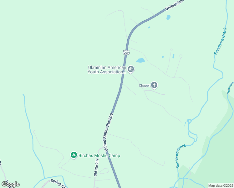 map of restaurants, bars, coffee shops, grocery stores, and more near 8874 U.S. 209 in Ellenville