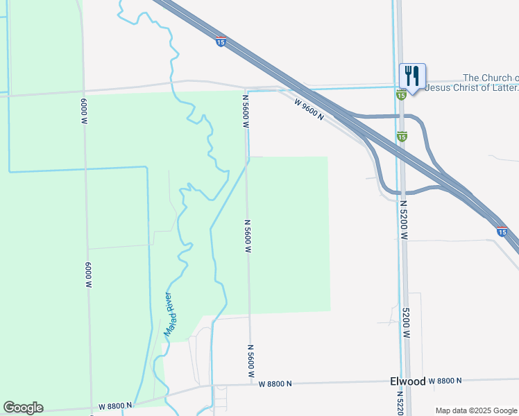 map of restaurants, bars, coffee shops, grocery stores, and more near 9270 North 5600 West in Tremonton