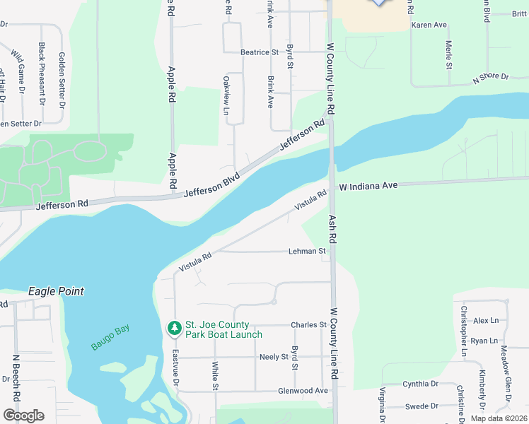 map of restaurants, bars, coffee shops, grocery stores, and more near 10277 Vistula Rd in Osceola