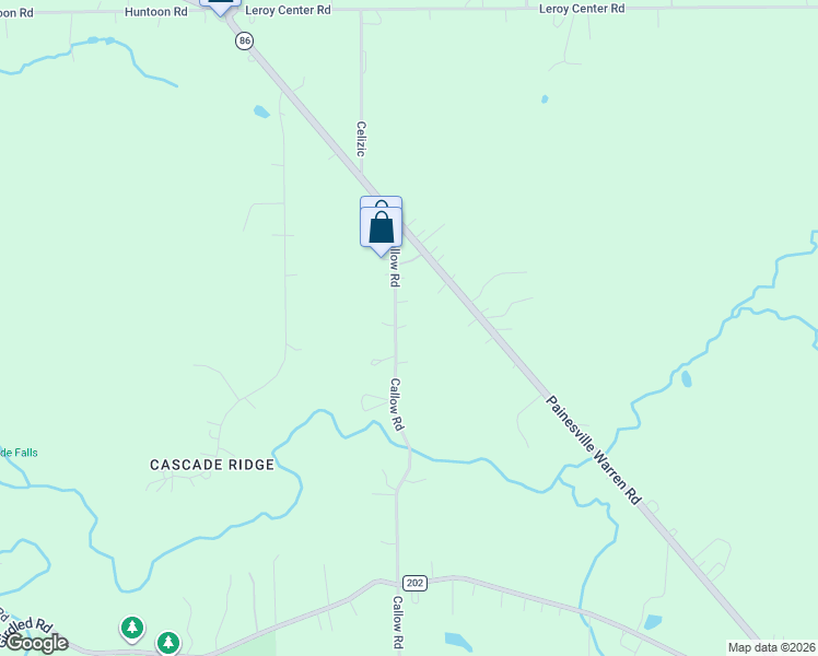 map of restaurants, bars, coffee shops, grocery stores, and more near 7041 Callow Road in Painesville