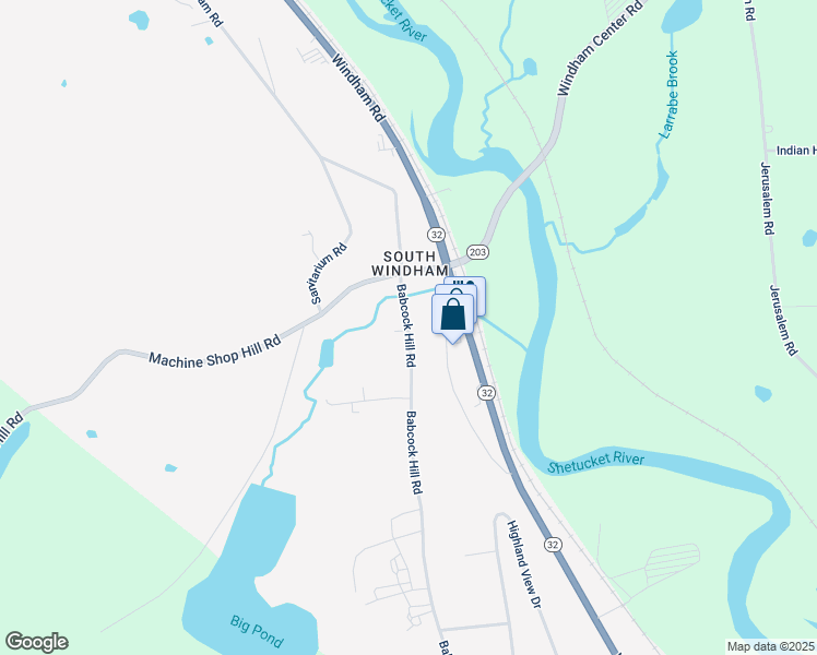 map of restaurants, bars, coffee shops, grocery stores, and more near 27 Babcock Hill Road in Windham