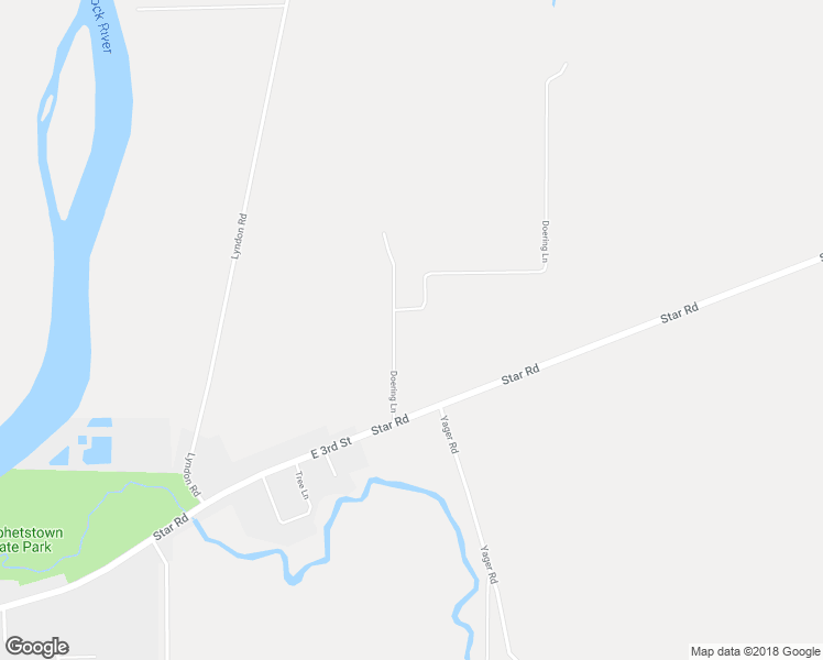 map of restaurants, bars, coffee shops, grocery stores, and more near 6430 Doering Lane in Prophetstown