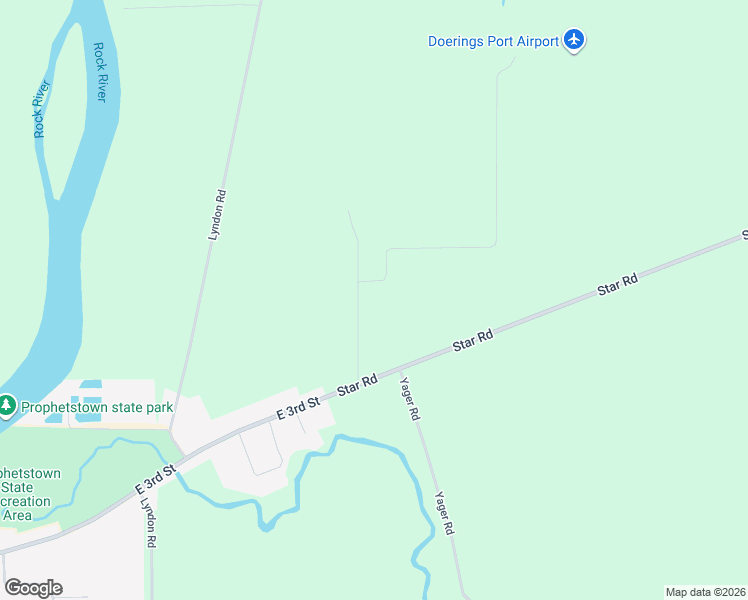 map of restaurants, bars, coffee shops, grocery stores, and more near 6430 Doering Lane in Prophetstown
