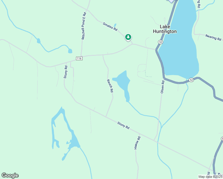 map of restaurants, bars, coffee shops, grocery stores, and more near 60 Rauch Rd in Lake Huntington