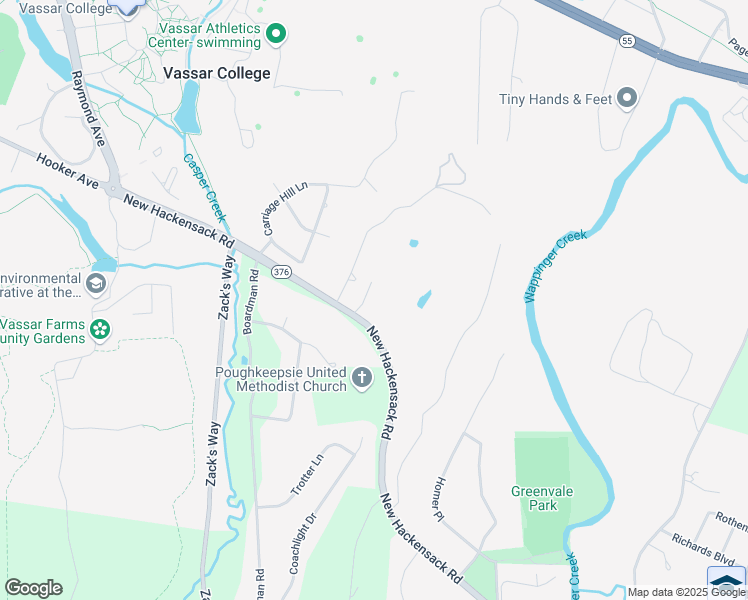 map of restaurants, bars, coffee shops, grocery stores, and more near 2414 New Hackensack Road in Arlington