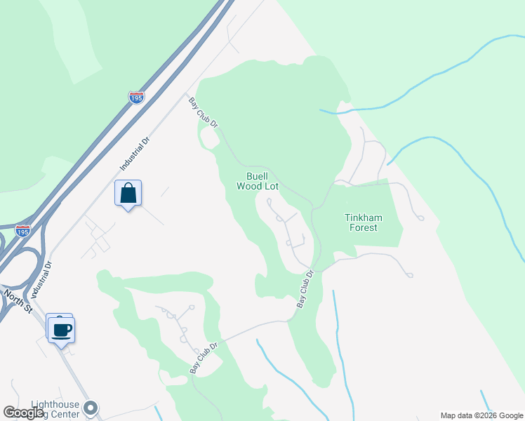 map of restaurants, bars, coffee shops, grocery stores, and more near 17 High Ridge Drive in Mattapoisett