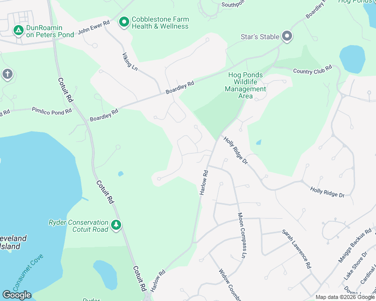 map of restaurants, bars, coffee shops, grocery stores, and more near 29 Sconset Circle in Sandwich