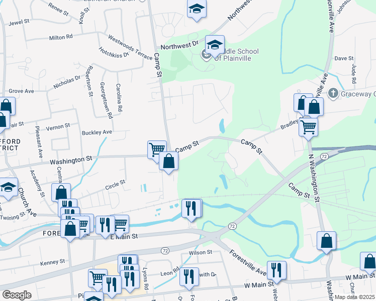 246 Camp Street, Plainville CT Walk Score