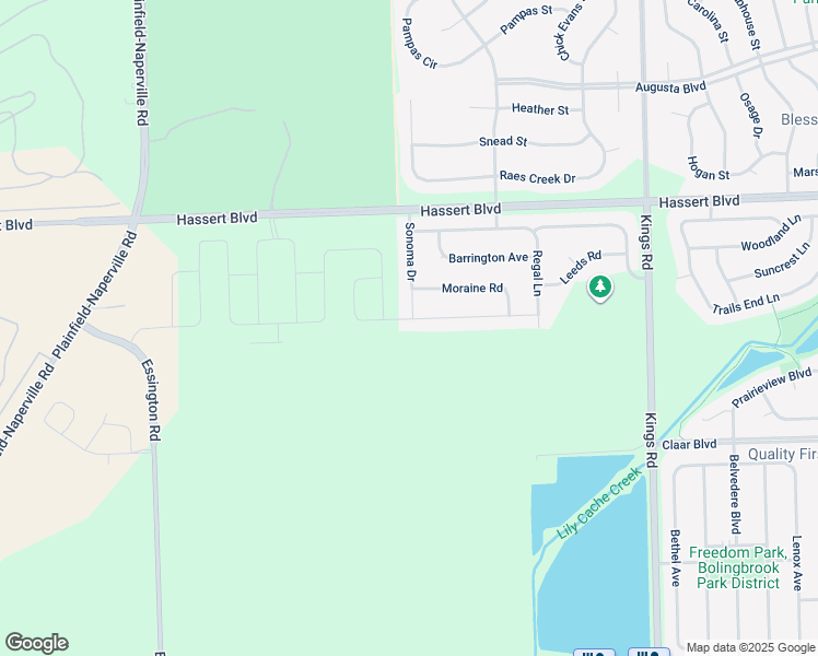map of restaurants, bars, coffee shops, grocery stores, and more near 1943 Norwich Lane in Bolingbrook