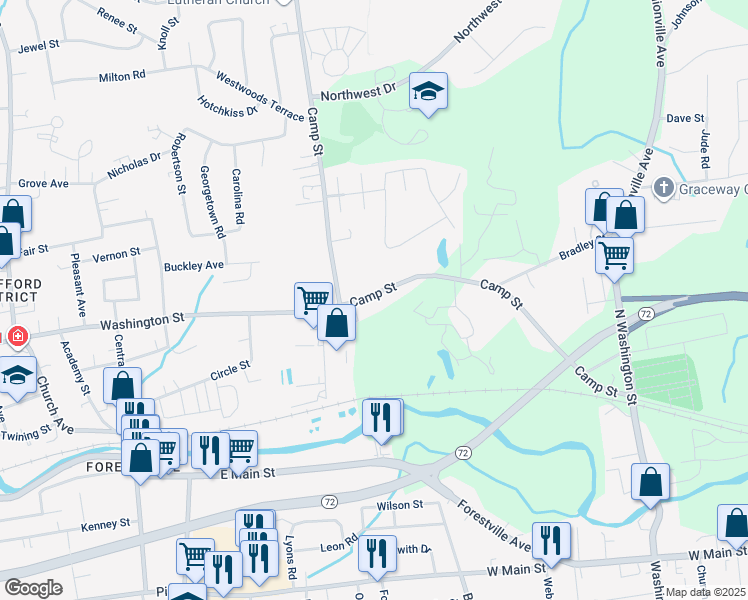 246 Camp Street, Plainville CT Walk Score