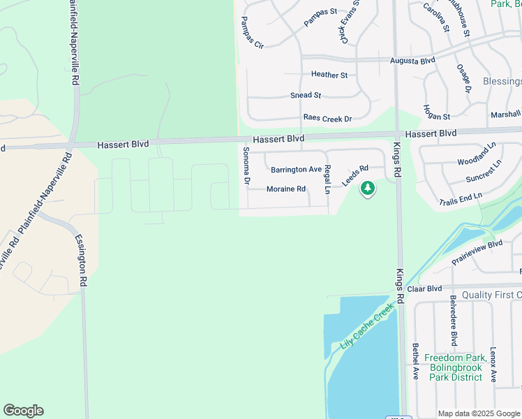 map of restaurants, bars, coffee shops, grocery stores, and more near 1943 Norwich Lane in Bolingbrook