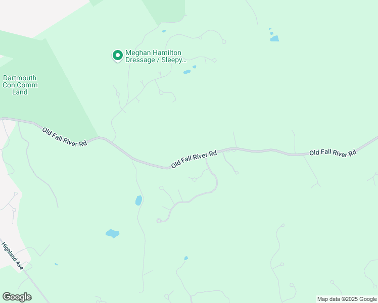 map of restaurants, bars, coffee shops, grocery stores, and more near 1113 Old Fall River Road in Dartmouth