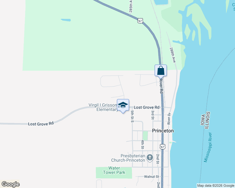 map of restaurants, bars, coffee shops, grocery stores, and more near 119 North 6th Street in Princeton