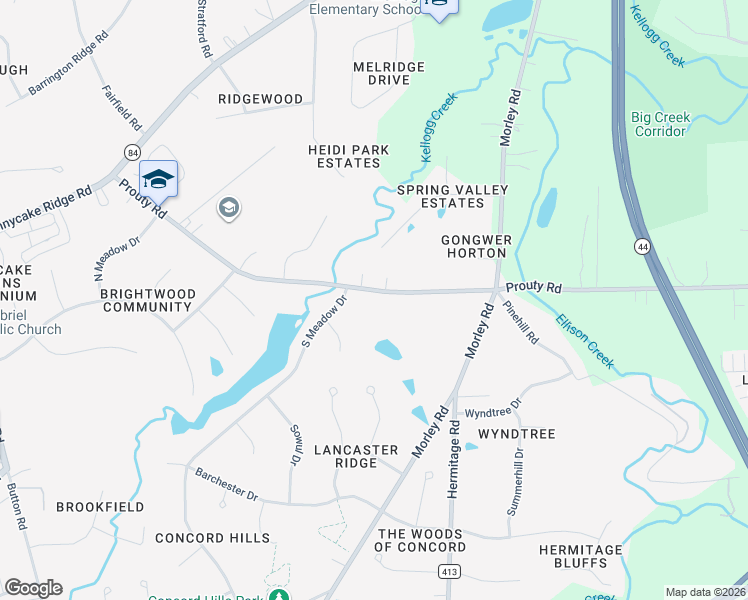 map of restaurants, bars, coffee shops, grocery stores, and more near 10396 County Highway 414 in Painesville