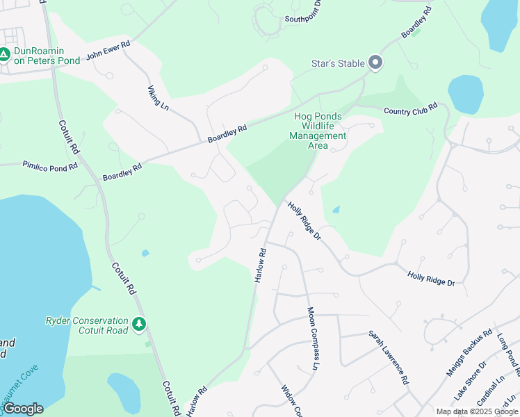 map of restaurants, bars, coffee shops, grocery stores, and more near 4 Muskegat Circle in Sandwich