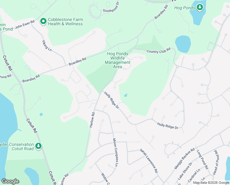 map of restaurants, bars, coffee shops, grocery stores, and more near 8 Golf Links Circle in Sandwich